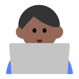 Man Technologist: Medium-Dark Skin Tone — Toss Face