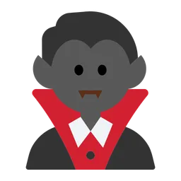 Man Vampire: Medium-Dark Skin Tone — Toss Face
