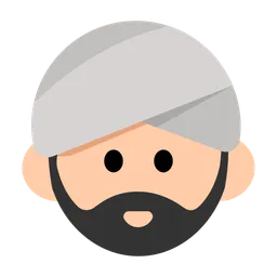 Man Wearing Turban: Light Skin Tone — Toss Face