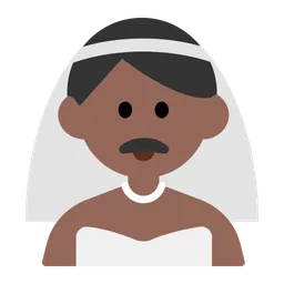 베일을 쓴 남자: 중간 어두운 피부 톤 — Toss Face