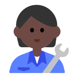Mechanic: Dark Skin Tone — Toss Face