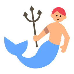 Merman: Medium-Light Skin Tone — Toss Face