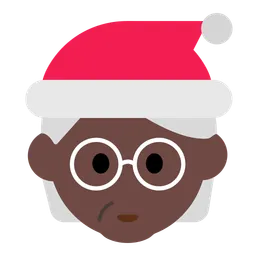 Mx Claus: Dark Skin Tone — Toss Face