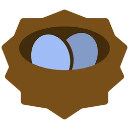 Nest with Eggs — Toss Face