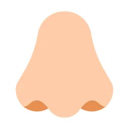 Nose: Light Skin Tone — Toss Face