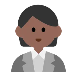 Office Worker: Medium-Dark Skin Tone — Toss Face
