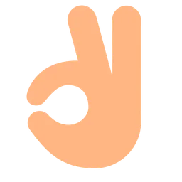 OK Hand: Medium-Light Skin Tone — Toss Face