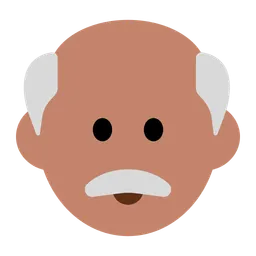 Old Man: Medium Skin Tone — Toss Face