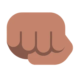 Oncoming Fist: Medium Skin Tone — Toss Face