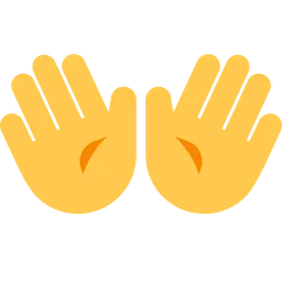 Open Hands Sign — Toss Face