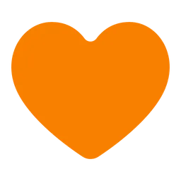 Orange Heart — Toss Face