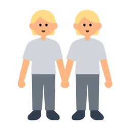 People Holding Hands: Medium-Light Skin Tone — Toss Face