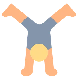 Person Cartwheeling: Medium-Light Skin Tone — Toss Face