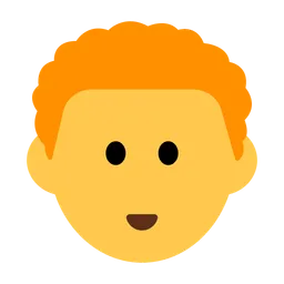 Person: Curly Hair — Toss Face