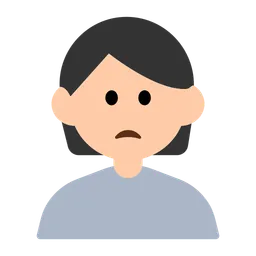Person Frowning: Light Skin Tone — Toss Face