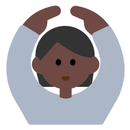 OK 제스처를 하는 사람: 어두운 피부 톤 — Toss Face