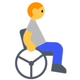 Person in Manual Wheelchair — Toss Face
