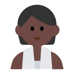 Person in Steamy Room: Dark Skin Tone — Toss Face