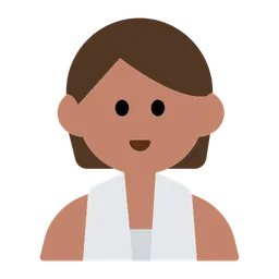Person in Steamy Room: Medium Skin Tone — Toss Face
