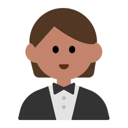 Person in Tuxedo: Medium Skin Tone — Toss Face