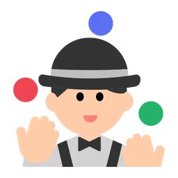 Person Juggling: Light Skin Tone — Toss Face