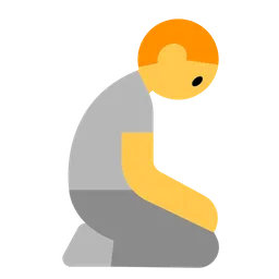 Kneeling Person — Toss Face
