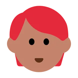 Person: Medium Skin Tone, Red Hair — Toss Face