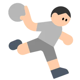 Person Playing Handball: Light Skin Tone — Toss Face