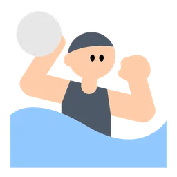 Person Playing Water Polo: Light Skin Tone — Toss Face