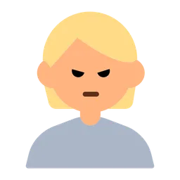 Person Pouting: Medium-Light Skin Tone — Toss Face