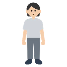 Person Standing: Light Skin Tone — Toss Face