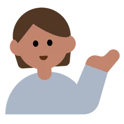Person Tipping Hand: Medium Skin Tone — Toss Face