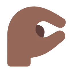 Pinching Hand: Medium-Dark Skin Tone — Toss Face