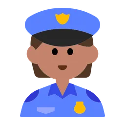 Police Officer: Medium Skin Tone — Toss Face