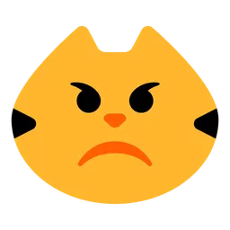 뾰루퉁한 고양이 — Toss Face