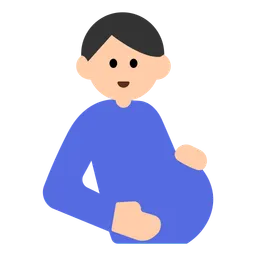 Pregnant Man: Light Skin Tone — Toss Face