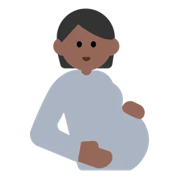 Pregnant Person: Medium-Dark Skin Tone — Toss Face
