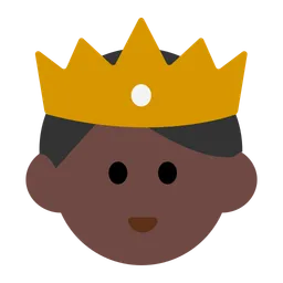 Prince: Dark Skin Tone — Toss Face