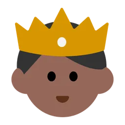 Prince: Medium-Dark Skin Tone — Toss Face