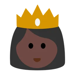 Princess: Dark Skin Tone — Toss Face