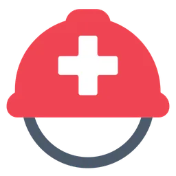 Helmet with White Cross — Toss Face