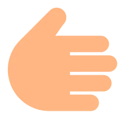 Rightwards Hand: Medium-Light Skin Tone — Toss Face
