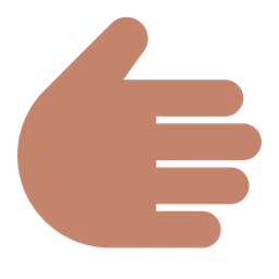 Rightwards Hand: Medium Skin Tone — Toss Face