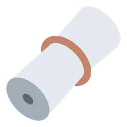 Rolled-Up Newspaper — Toss Face