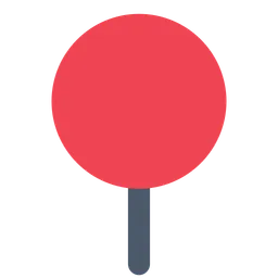 Round Pushpin — Toss Face