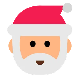 Santa Claus: Medium-Light Skin Tone — Toss Face
