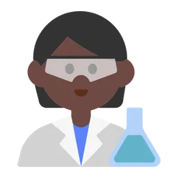 Scientist: Dark Skin Tone — Toss Face