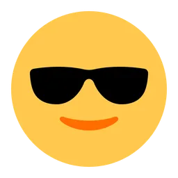 Smiling Face with Sunglasses — Toss Face