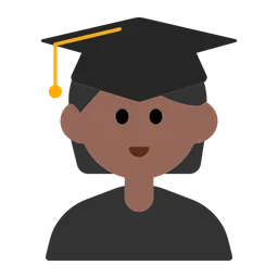 Student: Medium-Dark Skin Tone — Toss Face