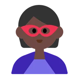 Superhero: Dark Skin Tone — Toss Face